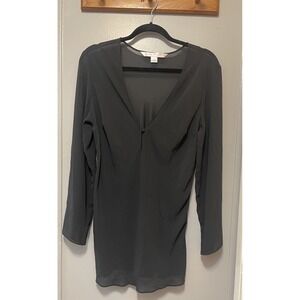 Victoria's Secret Sheer Nightgown Womens Medium Black Long Sleeve NWOT